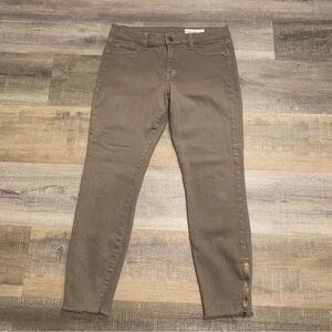 Pistola Ankle Zip Cropped Jeans Size 28